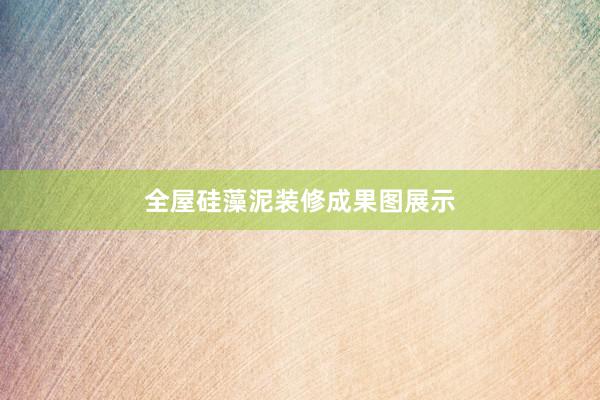 全屋硅藻泥装修成果图展示
